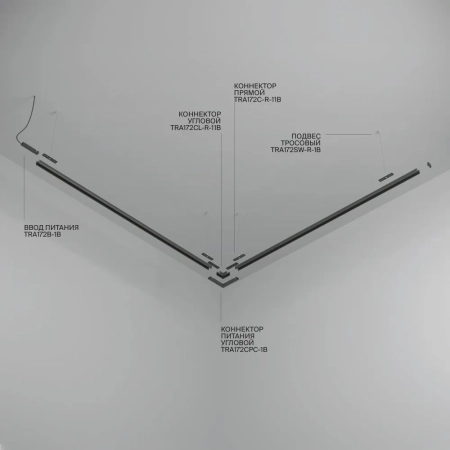 Шинопровод накладной/подвесной Technical TRX172-R-111B