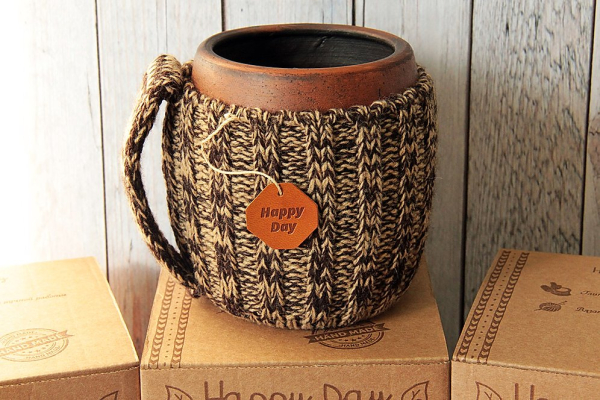 Вязаная кружка "Гляссе"