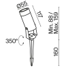 Ландшафтный светильник Outdoor O050FL-L5GF3K