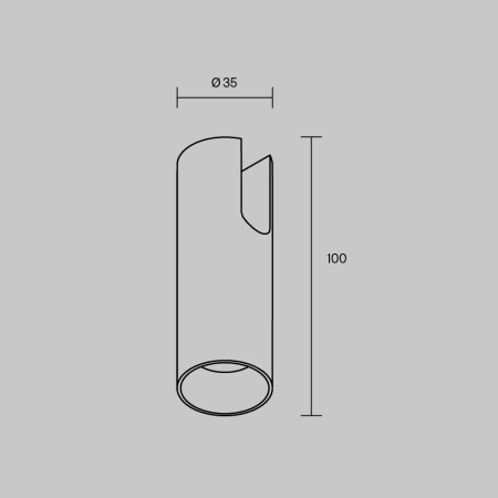 Трековый светильник Technical TR235-1-5W3K-B