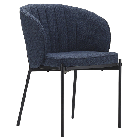 Кресло berg, coral, 80x59x58 см, рогожка, темно-синее