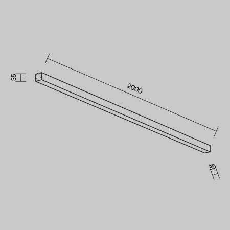 Линейный светильник Technical LL311008