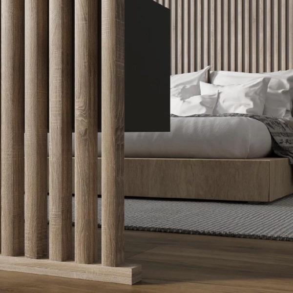 2К Интерьерная рейка МДФ Stella Милана Standard Дуб Винтаж 20*30*2700 (уп.8 шт.)