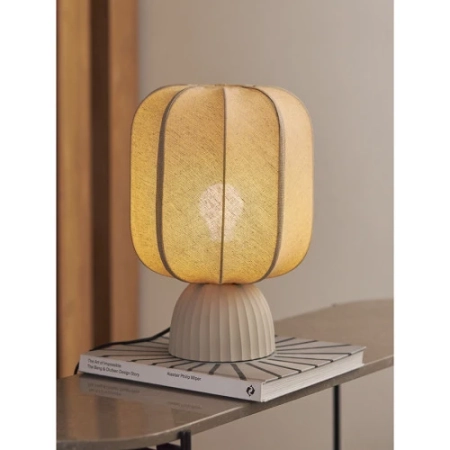 Лампа настольная texture rib, 27х39 см, бежевая