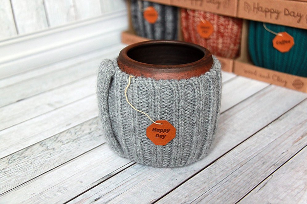 Вязаная кружка "Арктика"