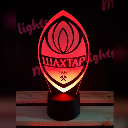 3D светильник  Шахтар - Шахтер (FC Shakhtar)