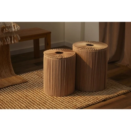 Корзина плетеная dholak beige из коллекции ethnic, размер m