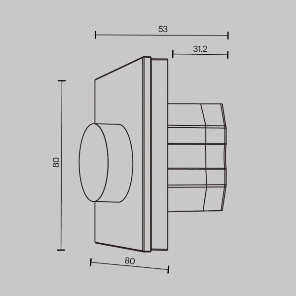 Роторная панель управления Lighting control 721035