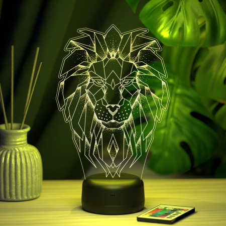 3D светильник  Светильник "Царь зверей - Лев"