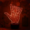 3D светильник  Рука рок