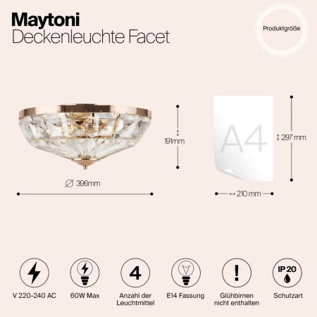 Потолочный светильник Maytoni MOD094CL-04G