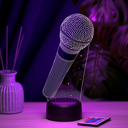 3D светильник  Светильник "Микрофон"