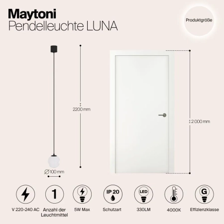 Подвесной светильник Technical P039PL-5W4K-10-B