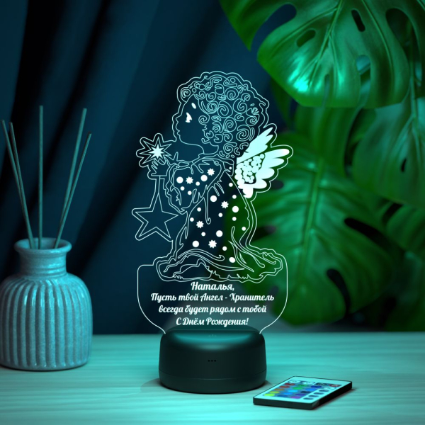 3D светильник  Светильник "Ангел со звездой"