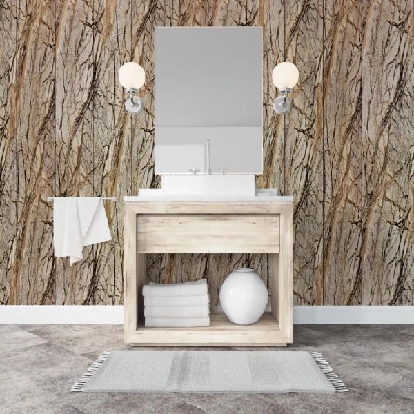 Панель ПВХ Stella Slim 5мм Light Мрамор Романский М-001 2600х250х5 (15шт.упак.)