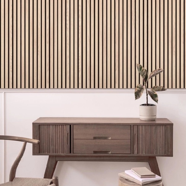 Панель Стеновая Акустическая Stella Trend Light Дуб Снежный 900х600х21 (упак. 1шт.)