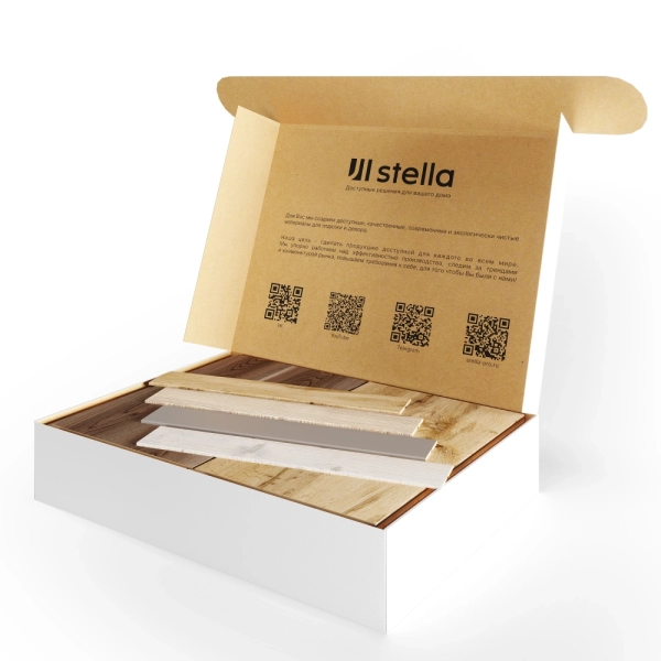 Sampleboх Панели МДФ Classic + углы МДФ Classic Stella №5 (Light, Premium, De Luxe)