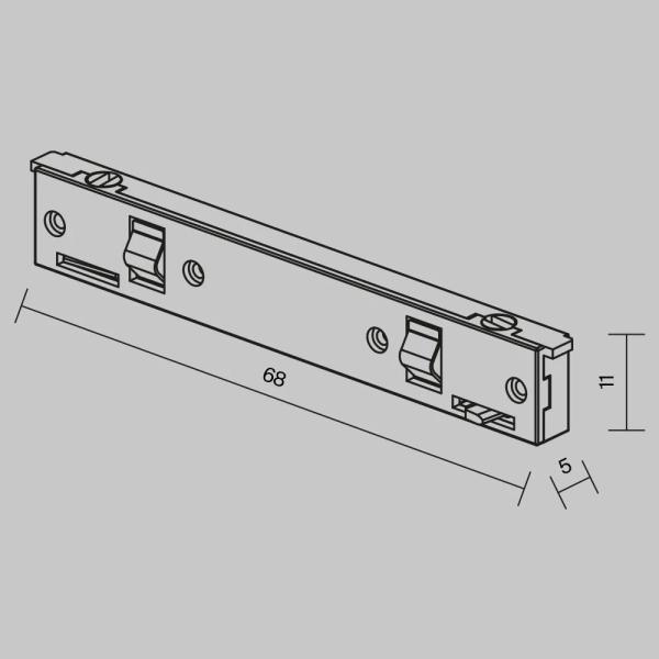 Комплектующие для систем освещения с токоведущими элементами Technical TRA184IPC-1B