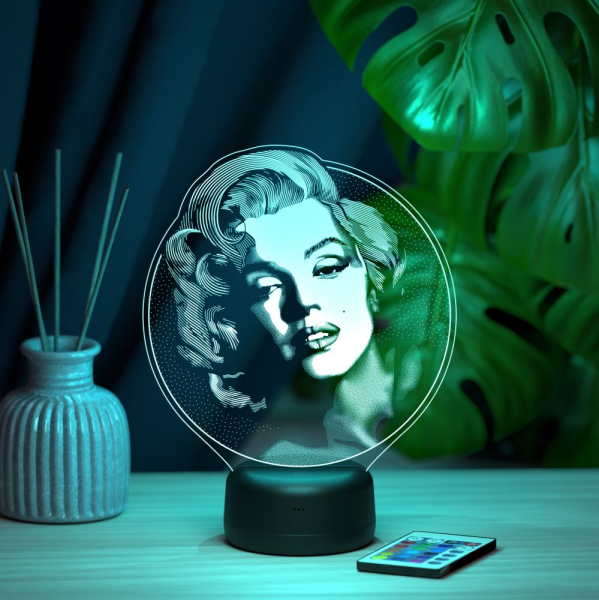 3D светильник  Светильник "Мэрилин Монро"