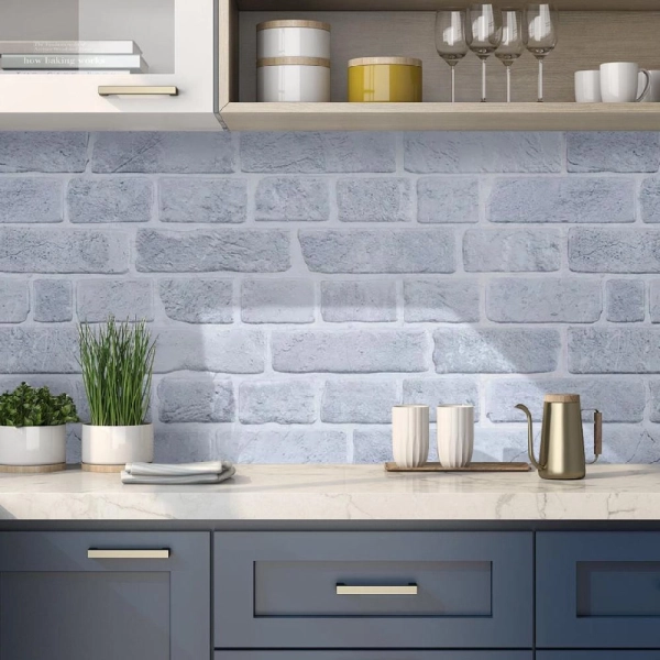 Панель ПВХ 0,4 кирпич Ретро серый