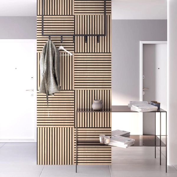 Панель Стеновая Акустическая Stella Comfort Light Дуб Снежный 600х600х9 (уп.1шт.)