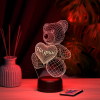 3D светильник  Светильник "Мишка с именем Назрин"