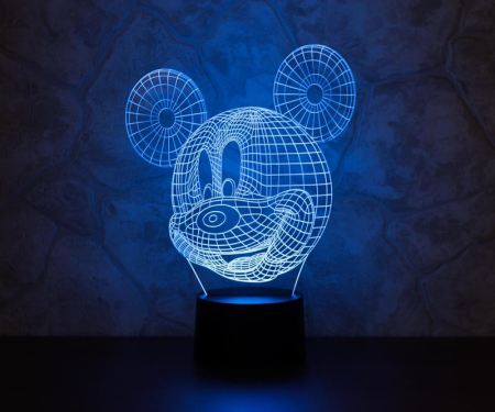 3D светильник  Микки Маус
