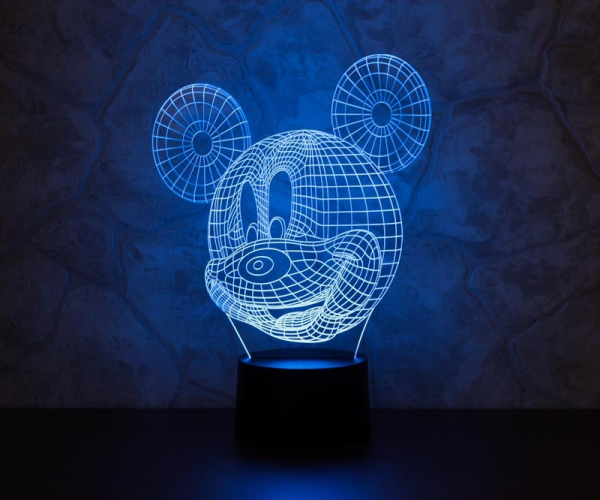 3D светильник  Микки Маус
