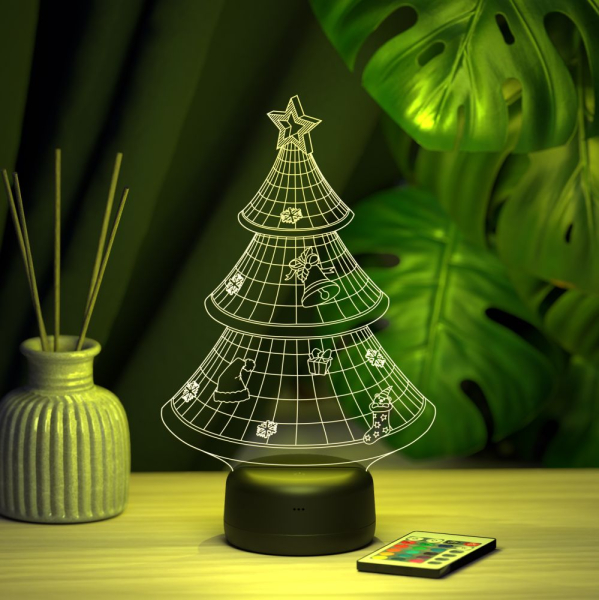 3D светильник  Светильник "Новогодняя ёлочка"
