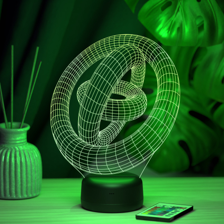 3D светильник  Светильник "Тороиды"