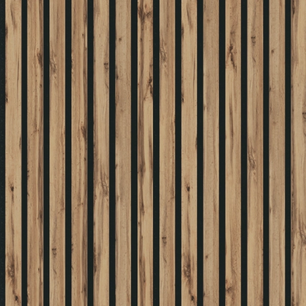 2К Панель Стеновая Акустическая Stella Comfort Light Пекан 2780х600х9 (уп.1шт.)