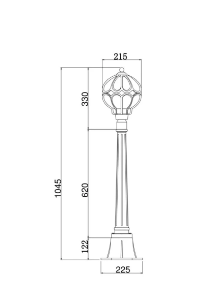 Ландшафтный светильник Outdoor O023FL-01G