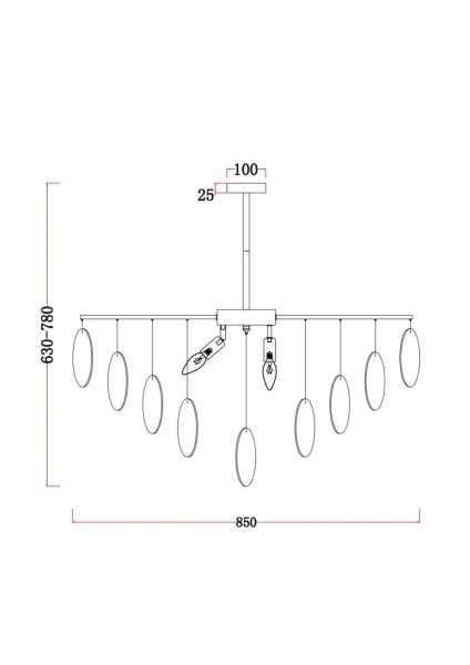 Люстра Freya FR5104PL-08BS