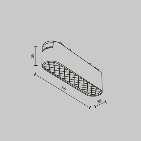 Трековый светильник Technical TR084-1-6W3K-W