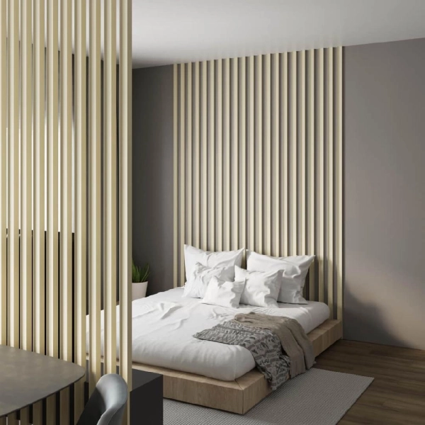 Интерьерная Рейка МДФ STELLA Планкен Рекесс De Luxe Palomino 19*50*2700 (уп.4 шт.)