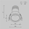 Встраиваемый светильник Technical DL116-10W-2.7K-B