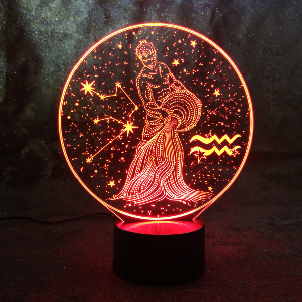 3D светильник  Зодиак - Водолей