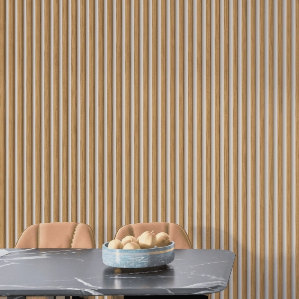 Рейка Интерьерная МДФ Stella Модель 12 Standart Дуб Сальвадор 2800х27х12 (упак.15шт.)