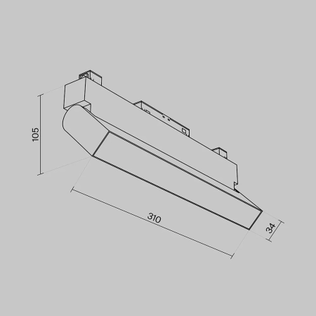 Трековый светильник Technical TR075-2-20W3K-B