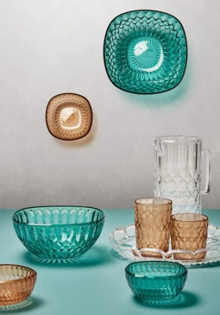 Чаша vanity, D21 см, бирюзовая