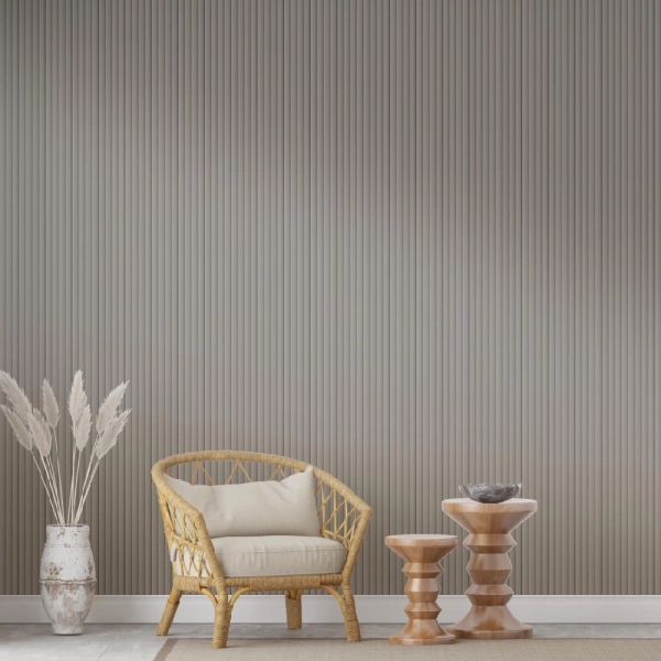 Панель Стеновая Реечная МДФ Stella Wave De Luxe Sandgrau 2700x119x16 (4шт.упак.)