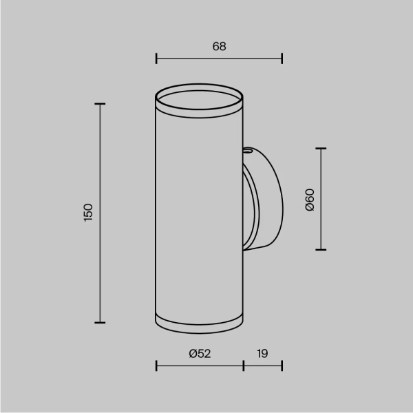 Настенный светильник (бра) Technical C068WL-02W