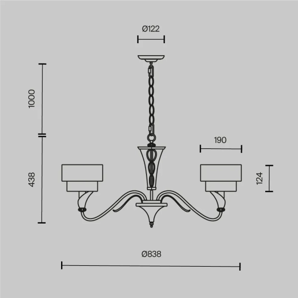 Люстра Maytoni H311-05-G