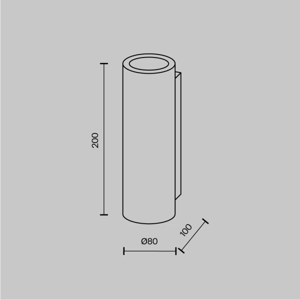 Настенный светильник (бра) Technical C191-WL-02-W
