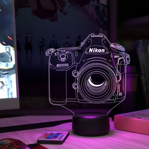 3D светильник  Светильник "Фотоаппарат Nikon D850"