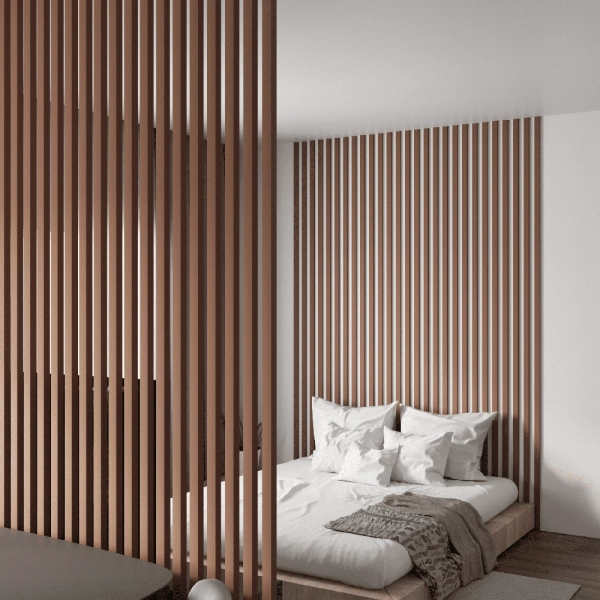 2К Интерьерная Рейка МДФ STELLA Планкен De Luxe Mauve 16*60*2700 (уп.6 шт.)