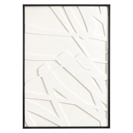 Панно декоративное с эффектом 3d minimalism, 70х100 см, белый\бежевый