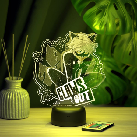 3D светильник  Супер кот 2