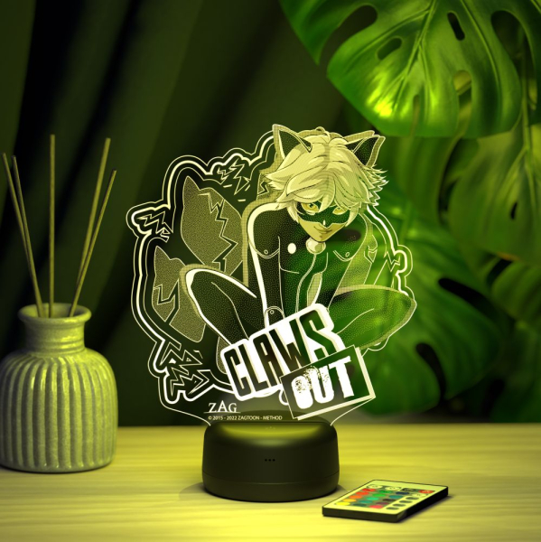 3D светильник  Супер кот 2