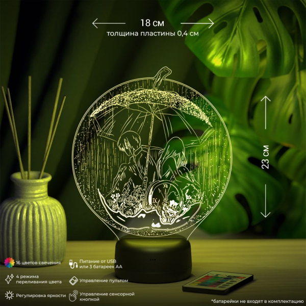 3D светильник  Светильник "Под зонтом